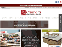 Tablet Screenshot of cramersfurniture.com